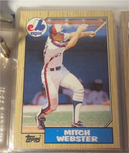 1987 Topps #442 Mitch Webster — front