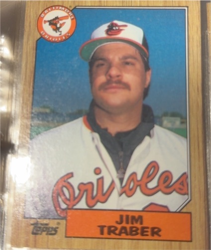 1987 Topps #484 Jim Traber — front