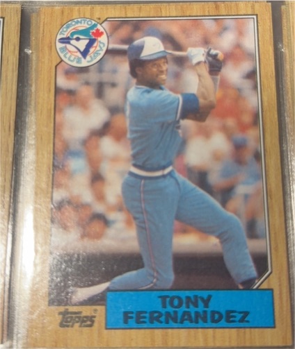 1987 Topps #485 Tony Fernandez Toronto Blue Jays — front