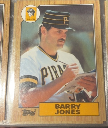 1987 Topps #494 Barry Jones — front