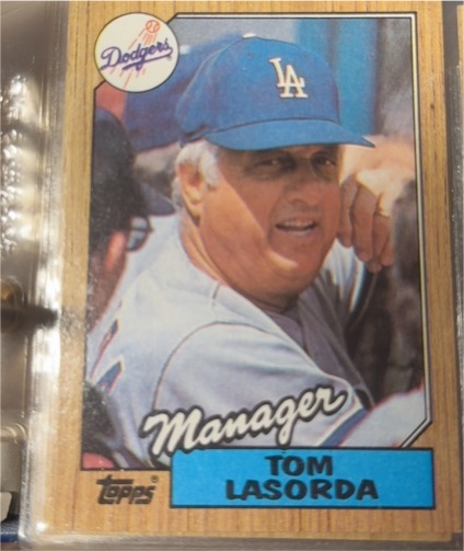 1987 Topps #493 Tom Lasorda — front