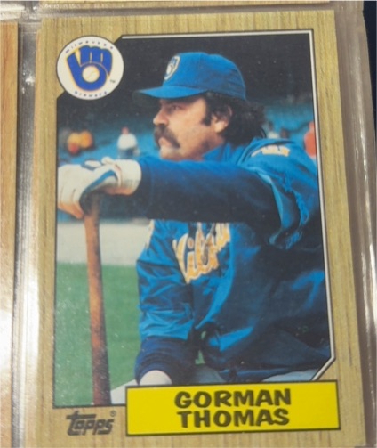 1987 Topps #495 Gorman Thomas — front
