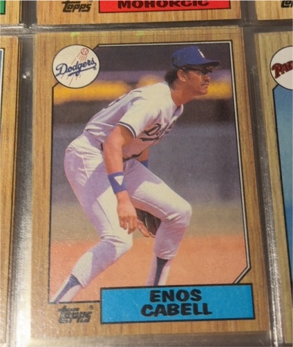 1987 Topps #509 Enos Cabell — front