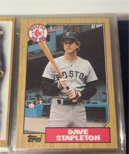 1987 Topps #507 Dave Stapleton — front
