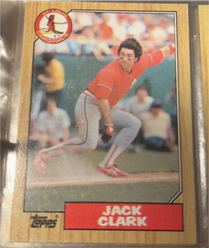 1987 Topps #520 Jack Clark — front