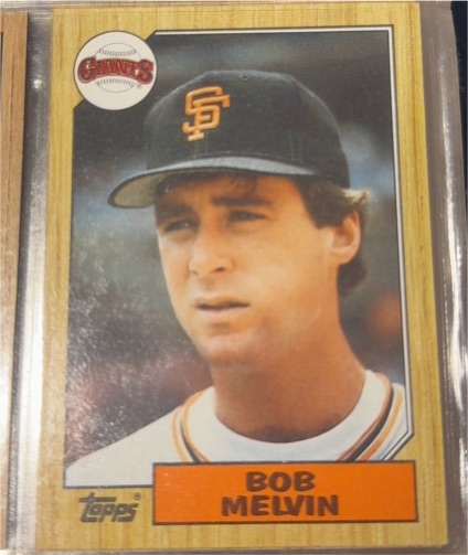 1987 Topps #549 Bob Melvin — front