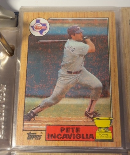 1987 Topps #550 Pete Incaviglia — front