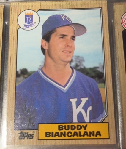1987 Topps #554 Buddy Biancalana — front
