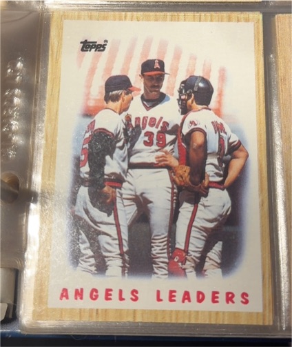 1987 Topps #556 Angels Leaders California Angels — front
