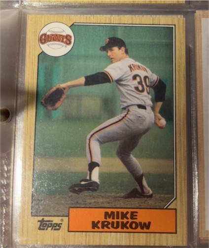 1987 Topps #580 Mike Krukow — front