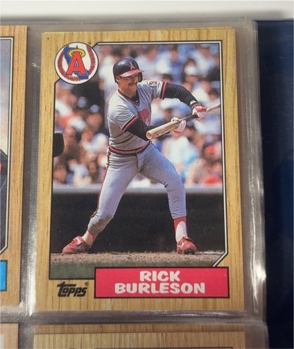 1987 Topps #579 Rick Burleson — front