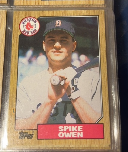 1987 Topps #591 Spike Owen Boston Red Sox — front