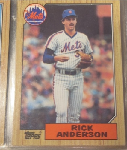1987 Topps #594 Rick Anderson — front