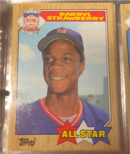 1987 Topps #601 Darryl Strawberry All Star — front