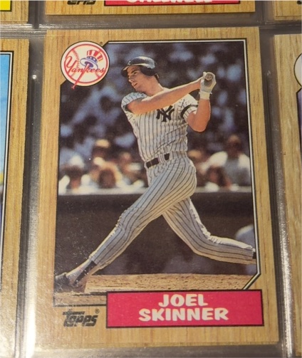 1987 Topps #626 Joel Skinner — front