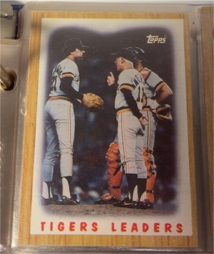 1987 Topps #631 Tigers Leaders Sparky Anderson — front