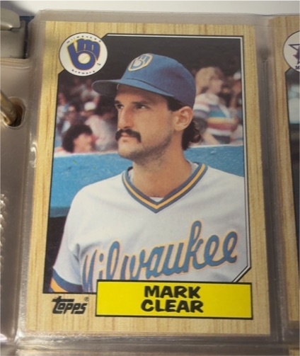 1987 Topps #640 Mark Clear — front