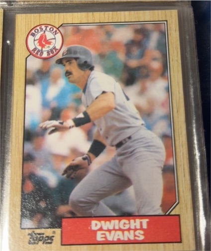 1987 Topps #645 Dwight Evans — front
