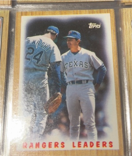1987 Topps #656 Rangers Leaders Bobby Valentine/Ricky Wright — front