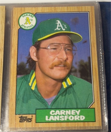 1987 Topps #678 Carney Lansford — front