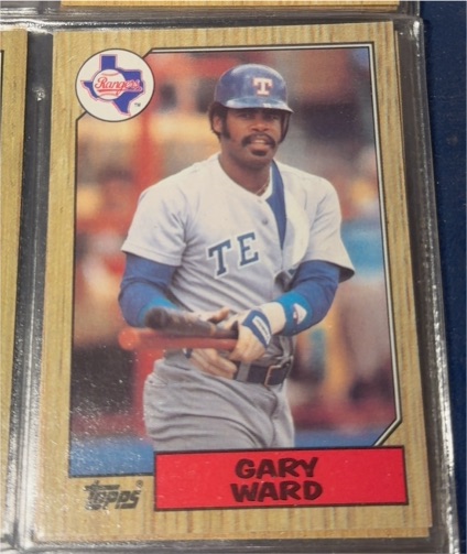 1987 Topps #762 Gary Ward — front