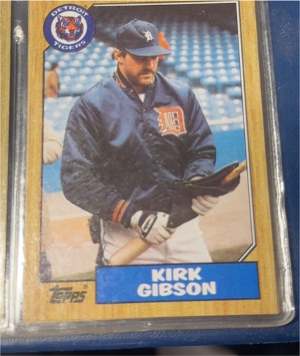1987 Topps #765 Kirk Gibson — front