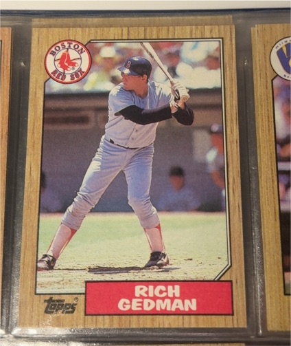 1987 Topps #740 Rich Gedman — front