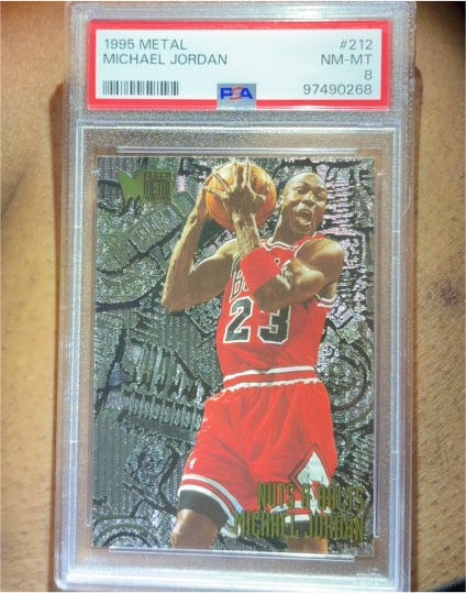 1995 Fleer Metal #212 Michael Jordan Nuts & Bolts — front