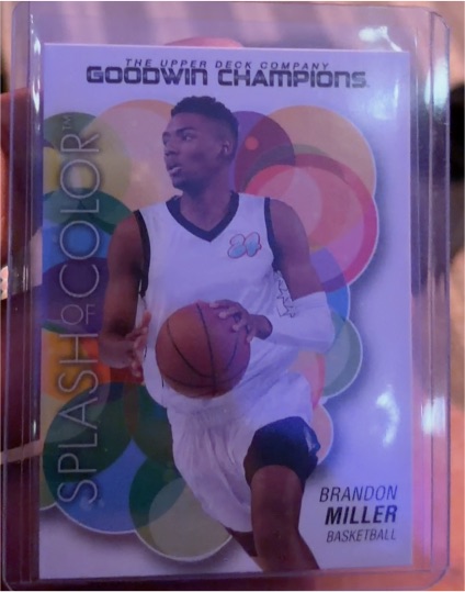 2023 Upper Deck Goodwin Champions #SCP-100 Brandon Miller Splash of Color — front