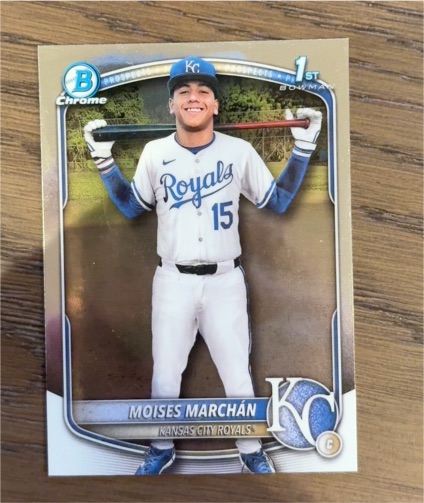 2025 Bowman Chrome #BCP-242 Moises Marchan — front