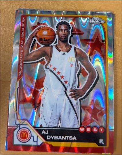 2025 Topps Chrome McDonald's All American #7 AJ Dybantsa — front