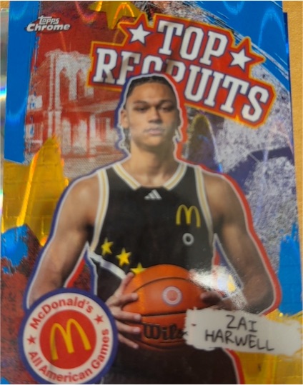 2025 Topps Chrome McDonald's All American Top Recruits #TP-5 Zai Harwell — front