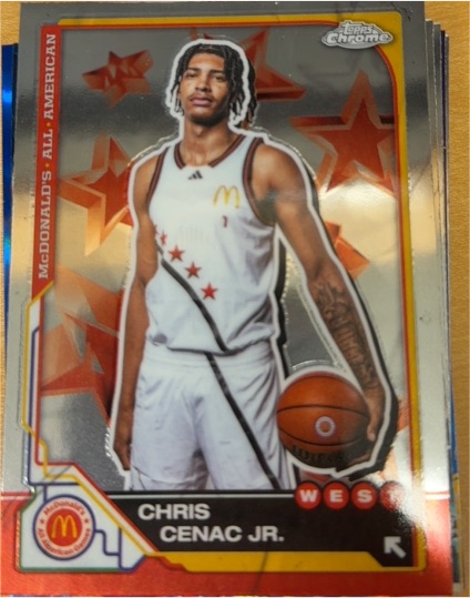 2025 Topps Chrome McDonald's All American #11 Chris Cenac Jr. — front
