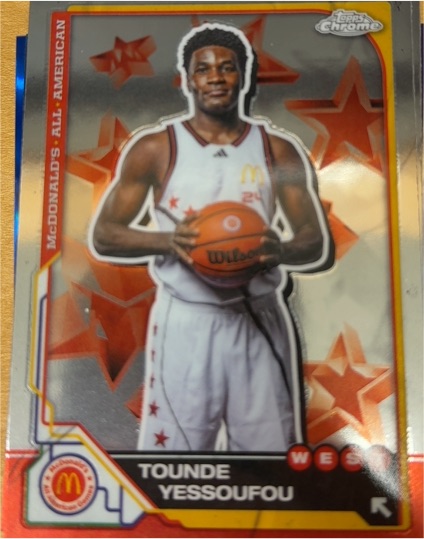 2025 Topps Chrome McDonald's All American #15 Tounde Yessoufou, West — front