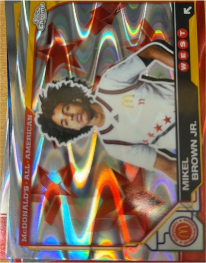 2025 Topps Chrome McDonald's All American #47 Mikel Brown Jr. — front