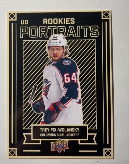 2022-23 Upper Deck Series 2 #P-68 Trey Fix-Wolansky Rookie Portraits — front