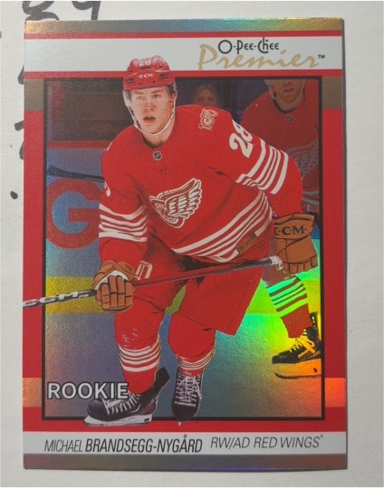 2025-26 O-Pee-Chee Premier #P-98 Michael Brandsegg-Nygard — front