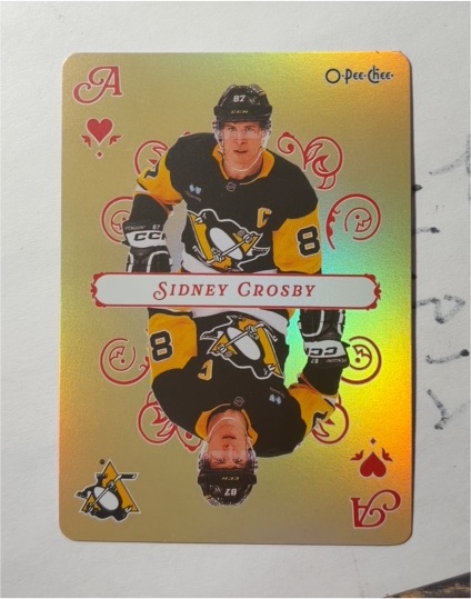 2025-26 O-Pee-Chee #A Hearts Sidney Crosby — front