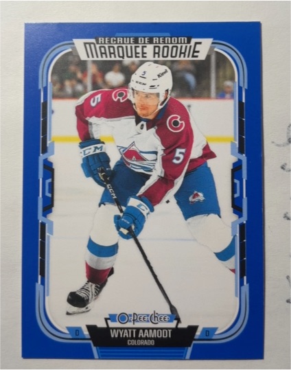 2025-26 O-Pee-Chee #576 Wyatt Aamodt Marquee Rookie Colorado Avalanche — front