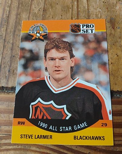 1990 Pro Set #345 Steve Larmer — front