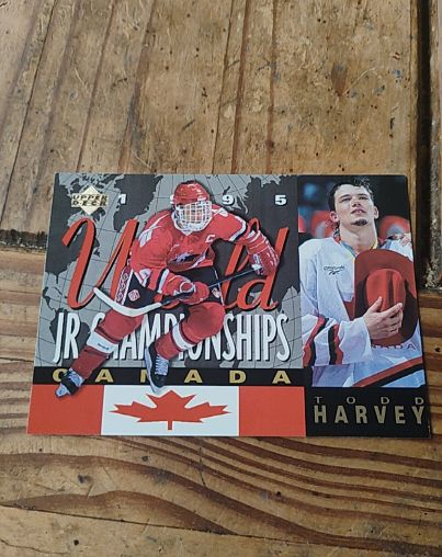 1995 Upper Deck World Jr. Championships Canada #500 Todd Harvey — front