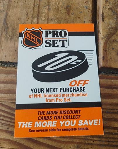 1990-91 Pro Set #NNO 10 Cents Off Offer (The More You Save!) — front