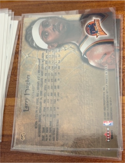 2000-01 Fleer Showcase #3 Larry Hughes — front