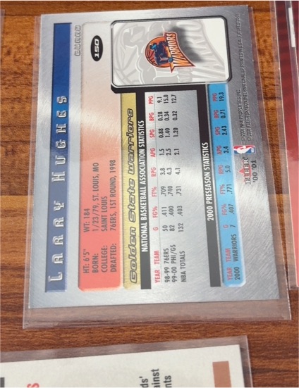 2000 Topps #184 Larry Hughes — front