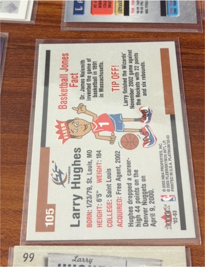 2002-03 Fleer #105 Larry Hughes — front