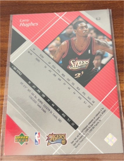 1999 Upper Deck MVP #62 Larry Hughes — front