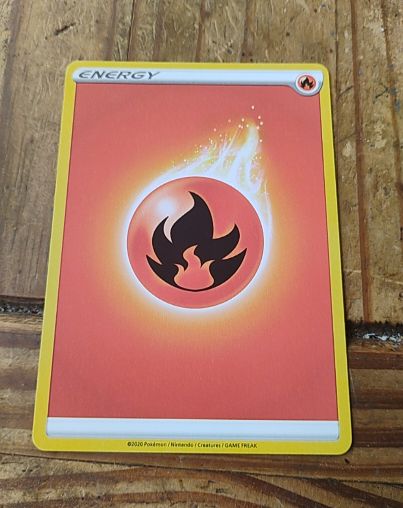 2020 Pokemon Sword & Shield Fire Energy — front