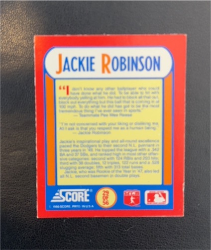 1990 Score #29 Jackie Robinson Magic Motion — front