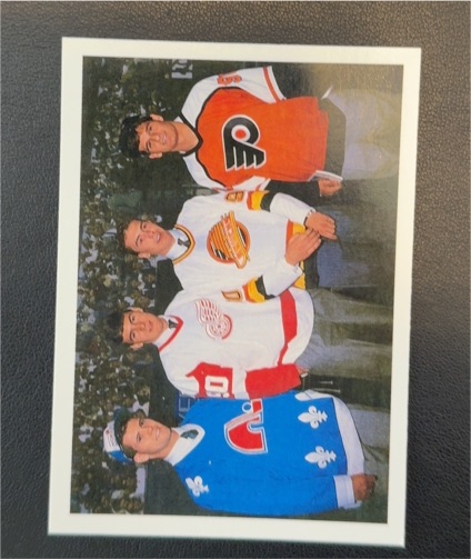 1990-91 Upper Deck #351 Owen Nolan Keith Primeau Petr Nedved Mike Ricci — front