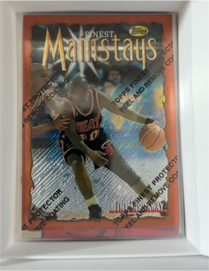 1996-97 Topps Finest Mainstays #215 Tim Hardaway — front